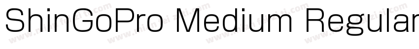 ShinGoPro Medium Regular字体转换